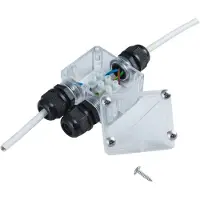 Heitronic 21041 Verdeler 2-voudig 230 V 4 cm Transparant