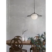 Nova Luce Zwarte hanglamp Fly Ø 36cm