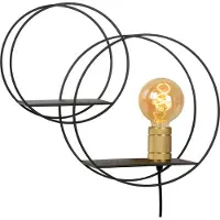 Lucide CIRCLE - Wandlamp - 1xE27 - Zwart
