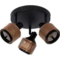 Lucide RAFA - Plafondspot (Plafondlamp) - Ø 35 cm - 3xE14 - Zwart