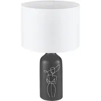 Eglo Tafellamp Vinoza, zwart, Woon-/ Eetkamer, Keramiek, Modern, Tafellamp