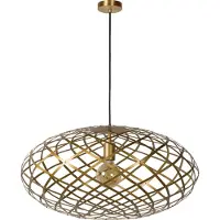 Lucide WOLFRAM - Hanglamp - Ø 65 cm - 1xE27 - Mat Goud / Messing