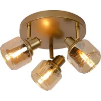 Lucide Plafondspot Bjorn - Mat Goud - 39cm - 3xe14
