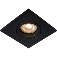 Lucide Tube Inbouwspot Black | Square