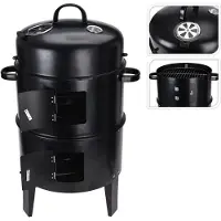 Huismerk Premium BBQ Smoker Zwart - 40 x 78 cm
