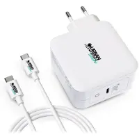 Urban Factory Chargeur secteur GaN USB-C Eco-conçue 100 Watts Cyclee Blanc