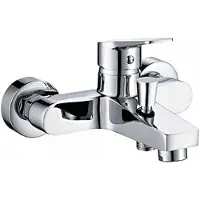 EDM Grifo met één hendel, model EDM 01143, roestvrij staal, messing, zink, 16 x 12,5 cm, voor bad