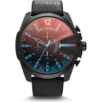 Diesel DZ4323 Mega Chief Chronograaf Zwarte Wijzerplaat Herenhorloge