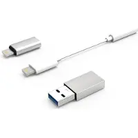 CoolBox USB-kabel CoolBox COO-CKIT-APPL Wit