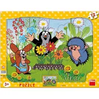 Dino Toys Puzzle 12 Krecik ogrodnik - Puzzel 12 Tuinier
