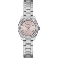 GUESS Analoog horloge 'MINI LUNA' rosa / zilver