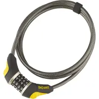 Onguard Fietsslot - - Akita Combo - Kabel 185 cm - 10 mm - Zwart