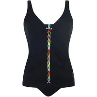 Sunflair Tankini lichtblauw / appel / lila / zwart