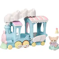 Sylvanian Families 5702 Wolken regenboogtrein- 1 fluweelzachte baby speelfiguur