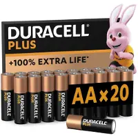 Duracell Aa-batterijen Alcalines Plus Pack 20 (5000394141056)