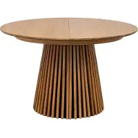 Ebuy24 Tokyo eethoek eettafel natuur, 6 stoelen met beige velours bekleding.
