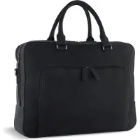 Bugatti Luca Koffer Leer 39 cm Laptop compartiment zwart