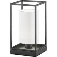FISCHER&HONSEL GMBH Landelijke tafellamp Gilli witte kap