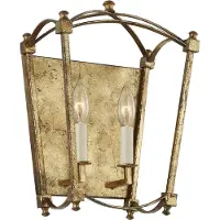 FEISS LED Wandlamp Thayer | 2X E14 Max 40W | Antique Gild