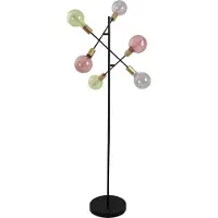 Näve Staande lamp Modo E27 max. 40 W, incl. Tipschakelaar/voetschakelaar, kleur: zwart, goudkleur (1 stuk)