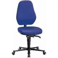 BIMOS Labostoel LEANOS 9138, kunstleer, Stamskin Top blauw