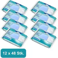 Tena 12x Proskin Wet Wipes 3-in-1 32 X 20 Cm 48 Stuks