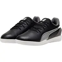Puma King Match Zaalvoetbalschoenen (IN) Kids Zwart Wit Grijs