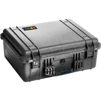 Peli 1550 BK flightcase zonder schuimrubber 468x355x193 mm