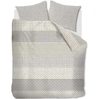 Rivièra Maison Dekbedovertrek Ropes Taupe Katoen-140 x 200 / 220 cm | 1-Persoons