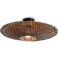 Konstsmide Buitenlamp Oden Opal Wandlamp, met stopcontact, E27 max. 60W / 230V, kleur Zwart