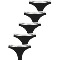 Björn Borg Logo Thongs 5-pack Zwart | Maat: M