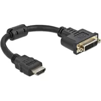 DeLOCK Adapter HDMI male to DVI 24+5 female 4K 30 Hz 20 cm