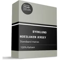 Byrklund Hoeslaken Katoen - Jersey Stretch - Groen 80 x 200 cm