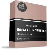 Fresh & Co Hoeslaken - Katoen Jersey Stretch - Terra 190/200 x