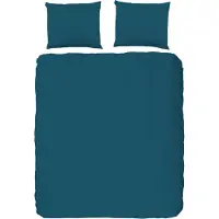 Pure Dekbedovertrek Micropercal Uni - petrol 200x200/220cm