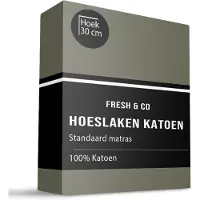 Fresh & Co Hoeslaken Verkoelend - Katoen - Truffel 140 x 200 cm