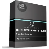 Luna Bedding Hoeslaken - Jersey Stretch - Zwart 140 x 200 cm