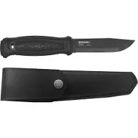 Morakniv Garberg Black Leather Sheath - Carbon Steel 13100
