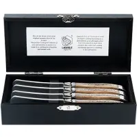Laguiole Botermes Luxury Line Eikenhout (4-Delig)