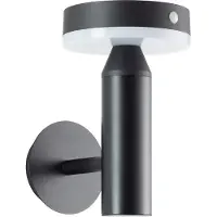 Brilliant Magua - Buiten wandlamp - LED 4W - Solar - 350 lm - 4000K - Sensor - IP44 - Zwart