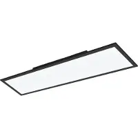Eglo Slimme plafondlamp Salobrena-Z, dimbaar, zwart, Woon-/ Eetkamer, Aluminium, Modern, Slimme plafondlamp