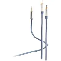 Shiverpeaks Flexline-3,5mm Klinken-Kabel auf 2xCinch Stecker RCA, 0,75m
