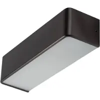 Argon Wandlamp Atrato, dimbaar, zwart, Woon-/ Eetkamer, metaal, Modern, wandlamp