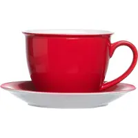 Ritzenhoff & Breker Milchkaffee Tasse mit Untertasse Doppio 350 ml