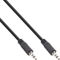 Digitus AK-510100-025-S Jackplug Audio Aansluitkabel [1x Jackplug male 3,5 mm - 1x Jackplug male 3,5 mm] 2.50 m Zwart