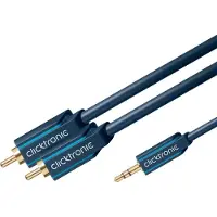 ClickTronic 3.5 mm AUX to RCA Adapter Cable, Stereo