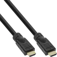 InLine HDMI high-speed kabel met ethernet, Premium, 4K2K, male/male,zwart, 10m