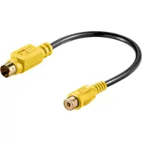 Goobay S-video naar composiet video kabel | | 0.2 meter