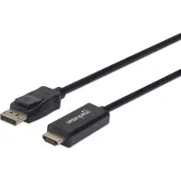 Manhattan 152662 DisplayPort-kabel DisplayPort / HDMI Adapterkabel DisplayPort-stekker, HDMI-A-stekker 1.00 m Zwart
