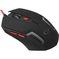 Esperanza MX205 FIGHTER - Souris - pour droitiers - optique - 6 boutons - filaire - USB - rouge